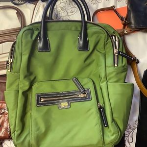 Green backpack/ baby bag Frances Valentine NY!